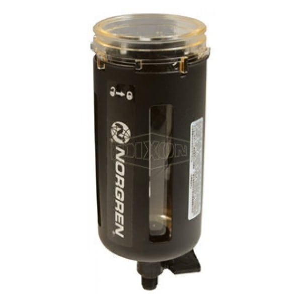 Dixon Filter Bowl with Bowl Guard and Auto Drain, For Use with F74/B74 Filter, Plastic 4325-52R - main